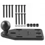 RAM MOUNTS RAM-B-346U Soporte de bola lateral para tapa de depósito para motos y ATV