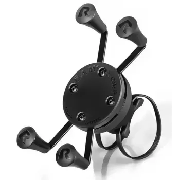 RAM MOUNTS X-Grip Rail EZ-On con soporte giratorio – Soporte universal para smartphone para tubos y barras (RAP-274-1-UN7U)