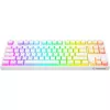 Rampage Ghost TKL teclado mecánico Huano Red Switch blanco