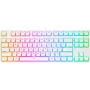 Rampage Ghost TKL teclado mecánico Huano Red Switch blanco