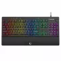 Rampage Simula RGB Macro KB-GX65 teclado gaming de membrana con cable y reposamuñecas, negro