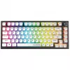 Rampage Zenith Pro Teclado gaming con cable de 8000Hz, efecto Hall, RGB, Gateron KS-20, Negro