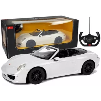 RASTAR Coche teledirigido Porsche 911 Carrera S blanco 1:12