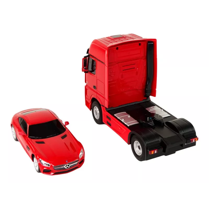 RASTAR Camión grúa R/C Mercedes-Benz 1:26 rojo