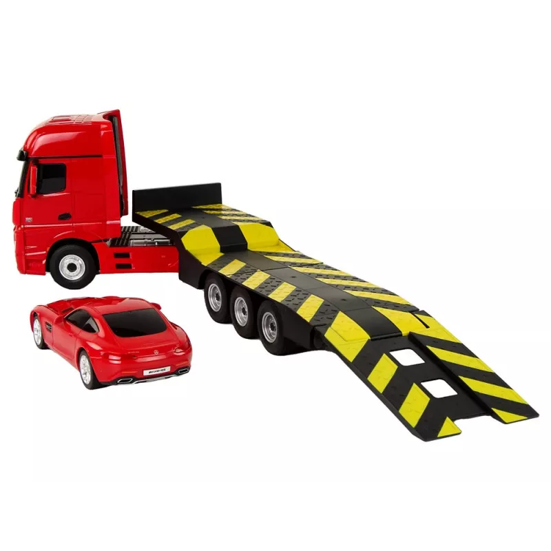 RASTAR Camión grúa R/C Mercedes-Benz 1:26 rojo