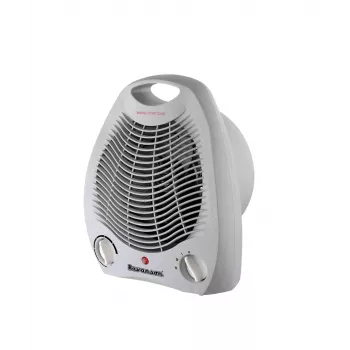 Ravanson FH-105 Gris 2000 W Calentador de aire con termostato ajustable, 3 niveles de calor, protección contra sobrecalentamiento, función de aire frío