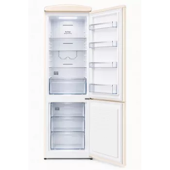 Frigorífico-congelador retro Ravanson LKK-315RC 315L Total No Frost Crema
