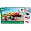 RAVENSBURGER BRIO World Set de tren de mercancías con luces que cambian de color