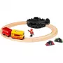 RAVENSBURGER BRIO World Set de tren de mercancías con luces que cambian de color