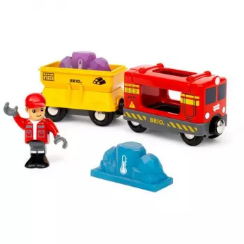 RAVENSBURGER BRIO World tren de mercancías con vagón cambiante de color