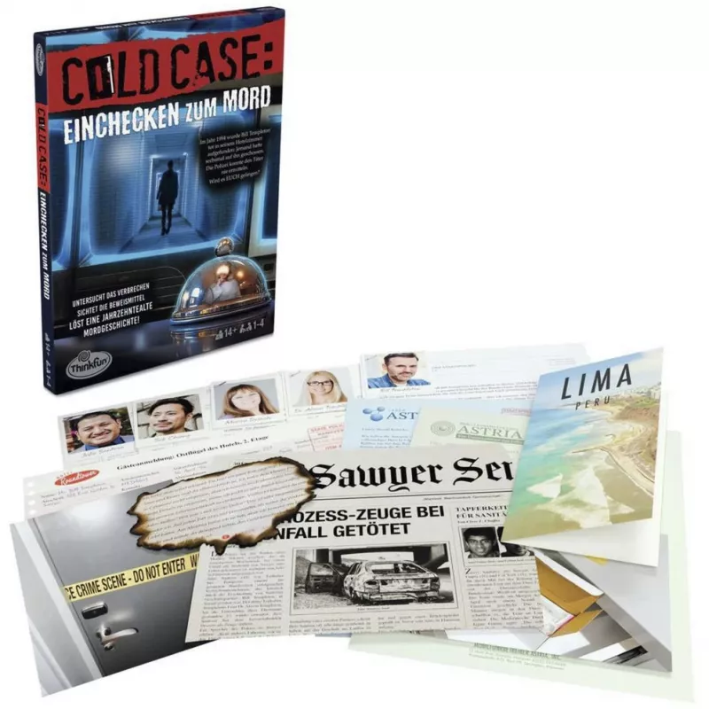 RAVENSBURGER Cold Case: Einchecken zum Mord Juego de detectives cooperativo