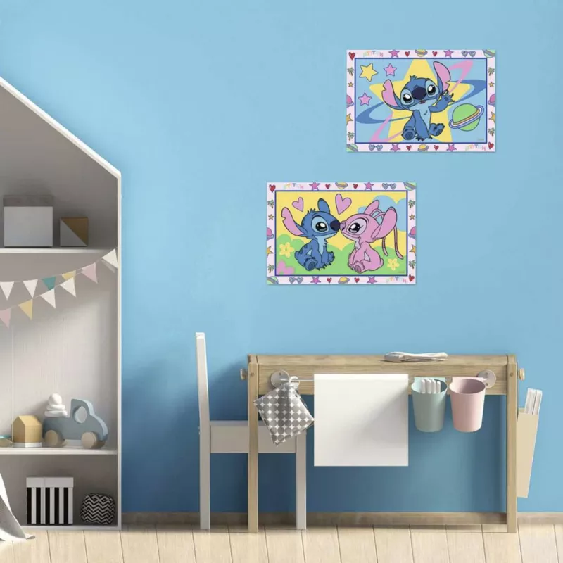 Set de pintar por números RAVENSBURGER CreArt Junior - Stitch y Angel