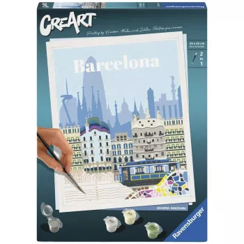 RAVENSBURGER CreArt set de pintar por números - Barcelona colorida