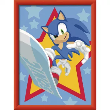 Ravensburger CreArt - Rasender Sonic Set de pintar por números