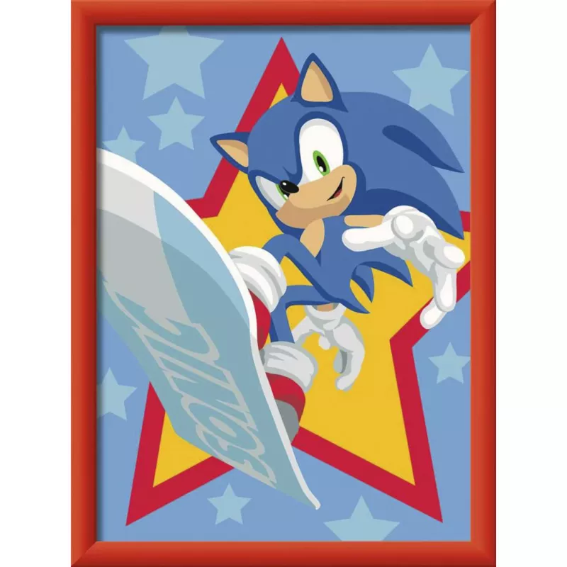 Ravensburger CreArt - Rasender Sonic Set de pintar por números