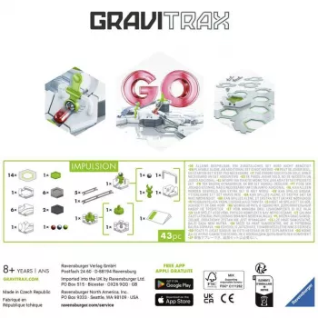 Ravensburger GraviTrax GO Impulsion set de ampliación para canicas (25 piezas)