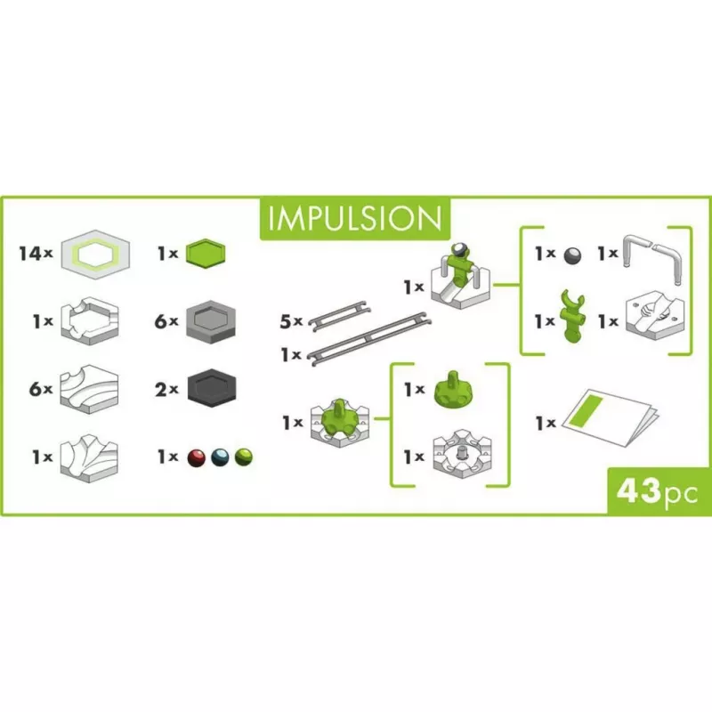 Ravensburger GraviTrax GO Impulsion set de ampliación para canicas (25 piezas)