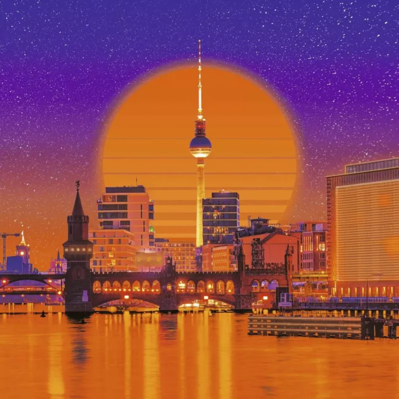 Ravensburger Puzzle Neon Collection Berlin (500 piezas)