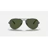 Ray-Ban Aviator Metal II RB3689 Gafas de sol oro verde polarizadas 55mm