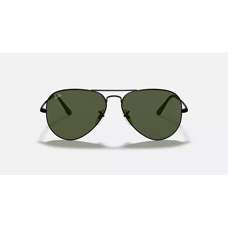 Ray-Ban Aviator Metal II RB3689 Gafas de sol oro verde polarizadas 55mm
