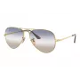 Ray-Ban Aviator Metal II Gafas de sol RB3689 montura dorada cristales degradados marrón 62mm