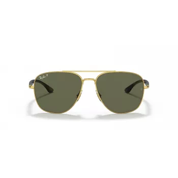 Ray-Ban Frank Gafas de sol RB3683 oro metal verde G-15 56mm unisex