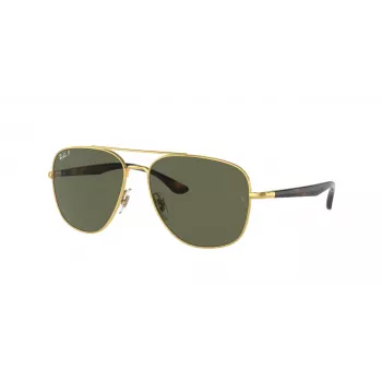Ray-Ban Frank Gafas de sol RB3683 oro metal verde G-15 56mm unisex