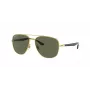 Ray-Ban Frank Gafas de sol RB3683 oro metal verde G-15 56mm unisex