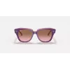 Ray-Ban Junior RB9186S711814 Gafas de sol - Montura cuadrada, Lentes azul oscuro, 46 mm