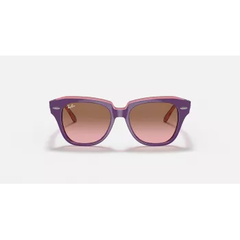 Ray-Ban Junior RB9186S711814 Gafas de sol - Montura cuadrada, Lentes azul oscuro, 46 mm