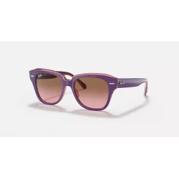 Ray-Ban Junior RB9186S711814 Gafas de sol - Montura cuadrada, Lentes azul oscuro, 46 mm