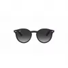 Ray-Ban Junior RJ9064S70218G Niños Gafas de sol, redondas, montura rosa transparente, lentes grises degradadas, 44 mm