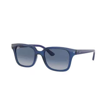 Ray-Ban Junior RJ9071S70624L Gafas de sol para niños Montura azul transparente Degradado azul Lentes azul oscuro 48mm