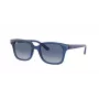 Ray-Ban Junior RJ9071S70624L Gafas de sol para niños Montura azul transparente Degradado azul Lentes azul oscuro 48mm