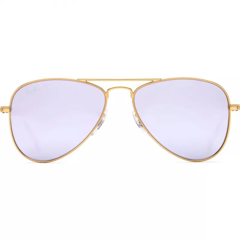 Ray-Ban Junior Gafas de sol niños RJ95062494V5 - montura azul transparente, lentes azules espejadas, 50 mm