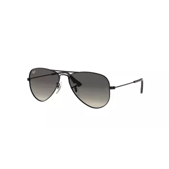Ray-Ban Junior RJ9506S220115 Gafas de sol, negro mate, lentes grises degradadas, 50/13/120 mm