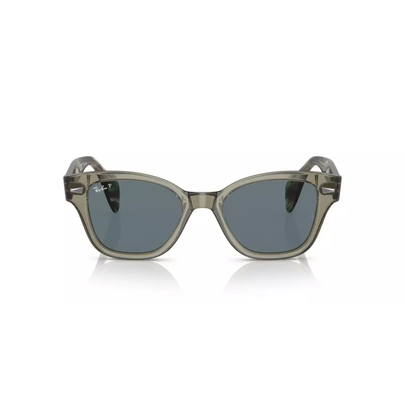 Ray-Ban RB0880S 66353R Gafas de sol mujer transparente marrón cuadradas 52mm