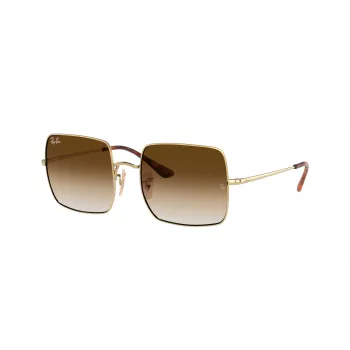 Ray-Ban RB1971-914751 Square 1971 gafas de sol - montura dorada pulida, lentes marrones degradadas, 54 mm