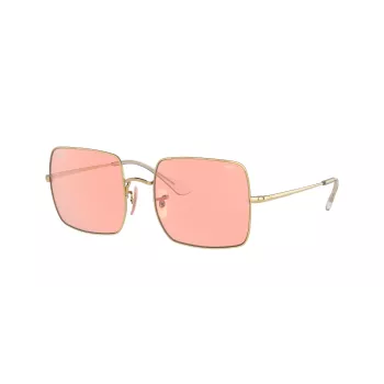 Ray-Ban RB1971 Square 1971 Classic Gafas de sol dorado rosa-marrón degradado 54mm