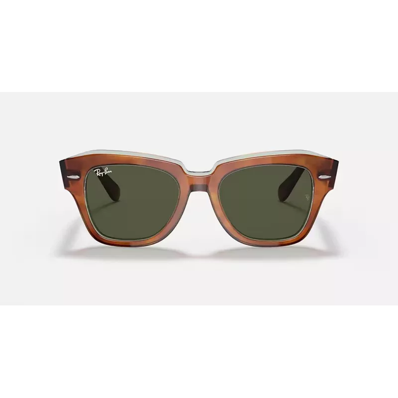 Ray-Ban RB2186 State Street Gafas de sol Havana Brown Degradado 49mm