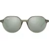 Ray-Ban RB2195 Hawkeye Gafas de sol gris transparente azul claro/violeta degradado 51mm