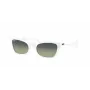 Ray-Ban RB2299975BH52 Lady Burbank Gafas de sol, mujer, montura de acetato, rayas marrón, cuadradas, lentes degradadas, 52/21/145 mm