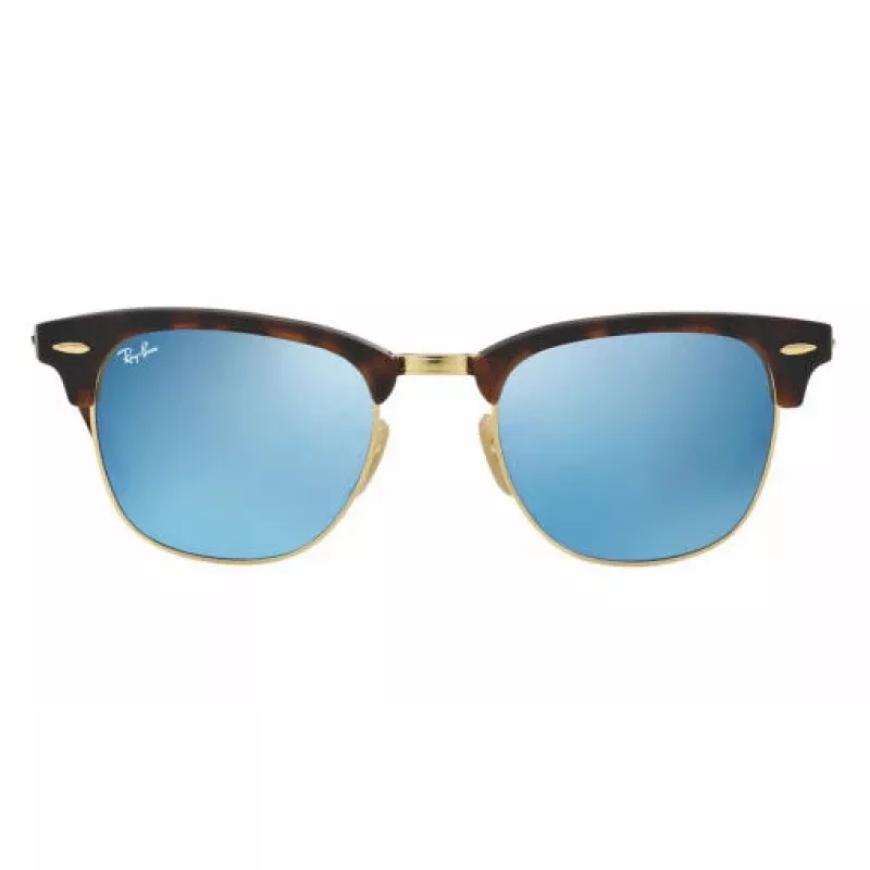 Ray-Ban RB3016 Clubmaster Gafas de sol 51/21/145 Havana Green Mirror Silver