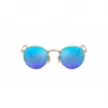 Ray-Ban RB3447 Round Metal gafas de sol oro/naranja flash 50mm
