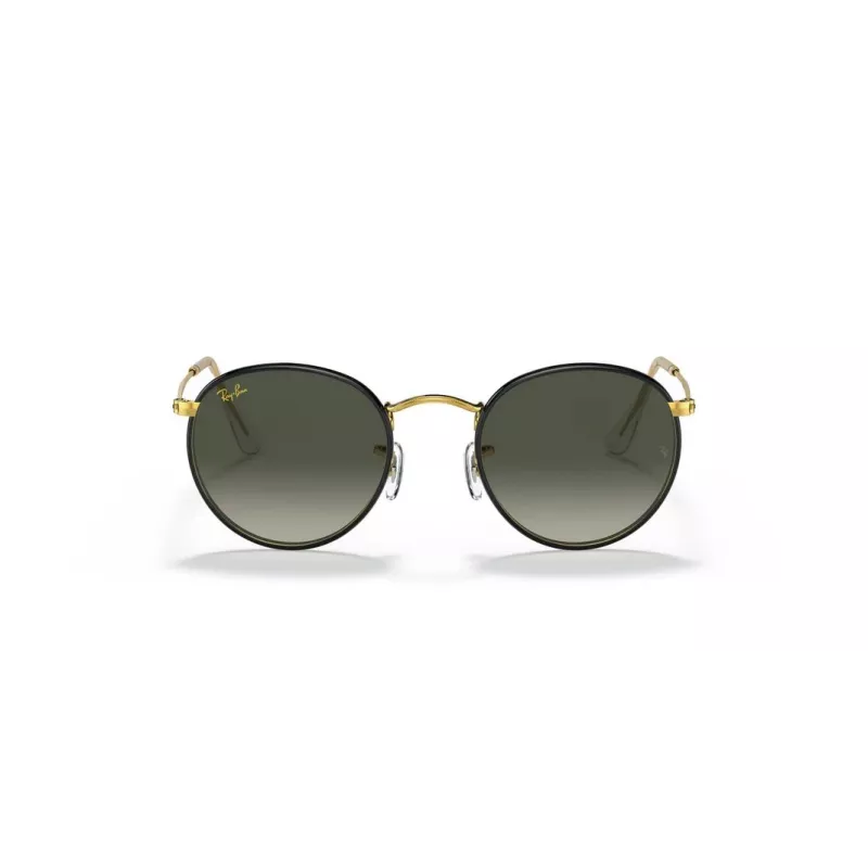 Ray-Ban RB3447JM91967 Gafas de sol unisex Redondas Metal Oro Montura Lentes verde oscuro 50/21/145 mm