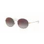 Ray-Ban RB3594-9114U0 Gafas de sol hexagonales unisex 53/20/145 mm Montura dorada Lentes marrón degradado