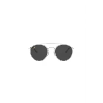 Ray-Ban RB3647N 9211B1 Gafas de sol redondas unisex Montura dorada Lente degradada azul 51mm