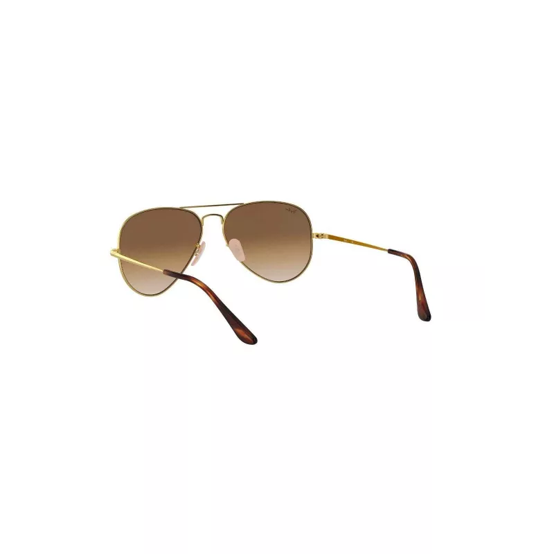 Ray-Ban RB3689 Aviator Gafas de sol Montura dorada Lentes marrón degradado 58/14/140 mm