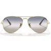 Gafas de sol Ray-Ban RB3689 Aviator doradas verdes degradadas 58mm unisex