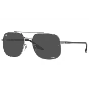 Ray-Ban RB3699 gafas de sol unisex, montura gunmetal, lentes gris degradado, 56 mm